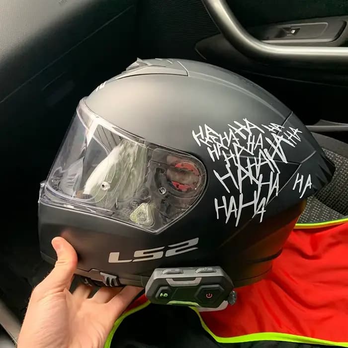 Autocollant de Moto de voiture HAHAHA Joker autocollants de casque