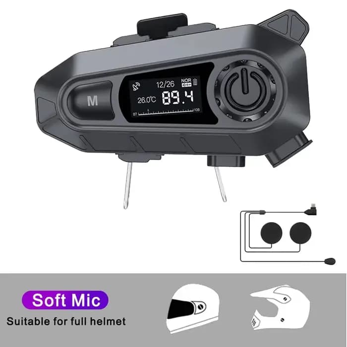Casque de moto avec interphone Bluetooth