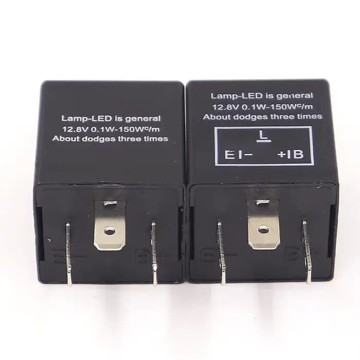 Relais de clignotant LED réglable 12v, 3 broches, clignotants de moto, convertisseur de clignotant,