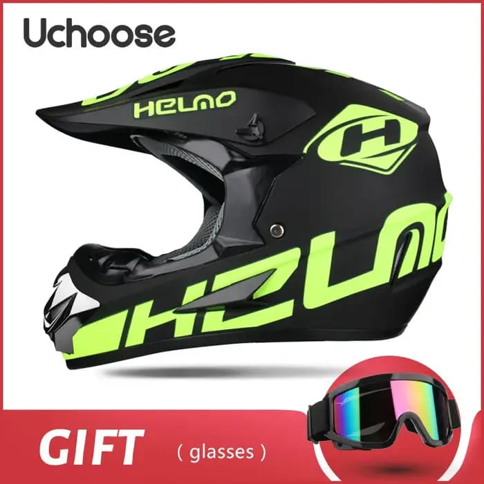 Casque de moto tout-terrain pour hommes et femmes adultes