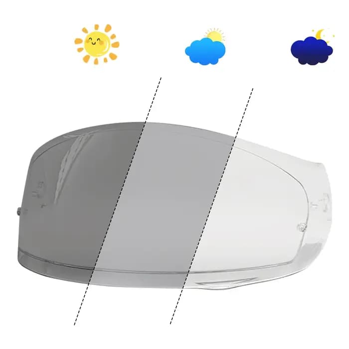 Visière photochromique EXO-491 pour casques Scorpion EXO 510 / 710 / 1200 / 2000 390 410 Air