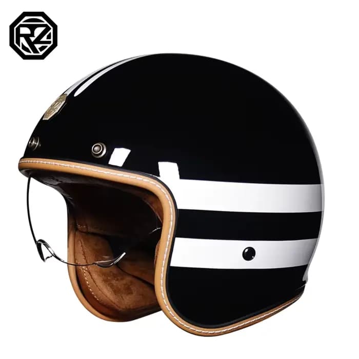 Casque de moto ouvert rétro 3/4 ORZ 301