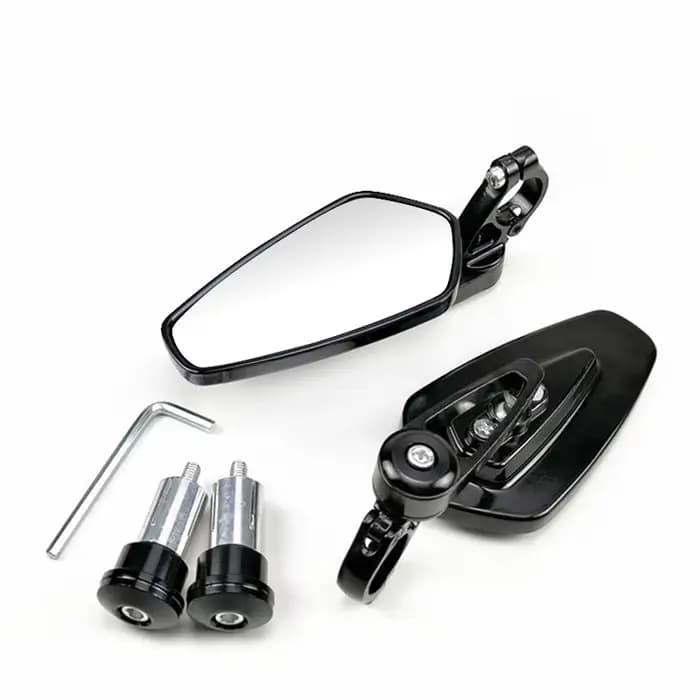 EAFC 1 paire 7/8 "22mm rétroviseurs de moto universel Scooter barre fin guidon miroir rétroviseur ac