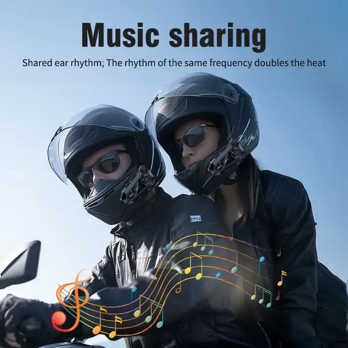 Casque de moto avec interphone Bluetooth