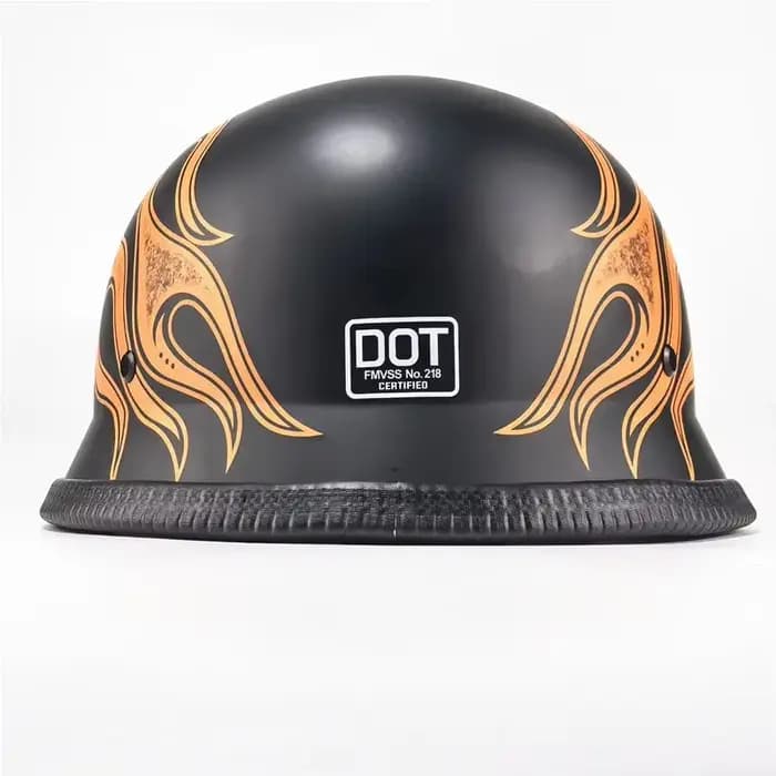 Nouveau casque de moto approuvé DOT demi-visage Vintage rétro allemand Protection de sécurité nouvel été unisexe casquettes de route casques