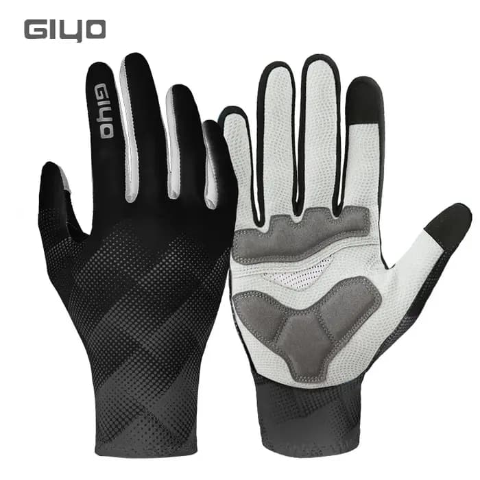 Giyo automne/hiver gants longs velours thermique vtt vélo de route doigt complet
