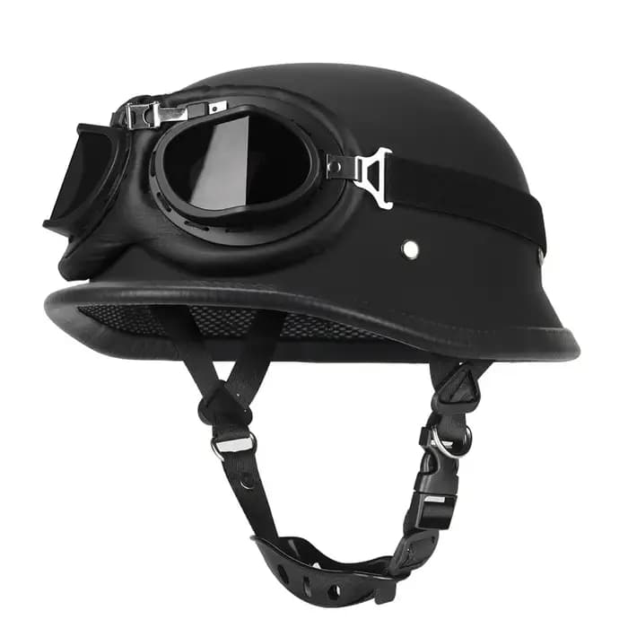 Casque de moto quatre saisons universel rétro équitation demi-casque Protection Anti-chute