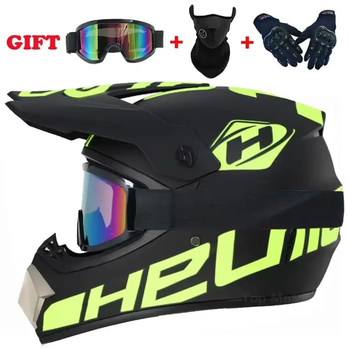Casque de moto casque tout-terrain vélo descente AM DH casque croisé Capacete Motocross Casco envoyer 3 cadeau homme enfants Motocross
