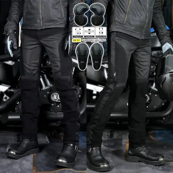 Pantalon d'équitation de moto en maille pour homme