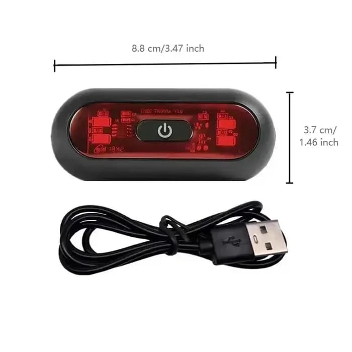 Lumière LED pour casque de vélo et moto