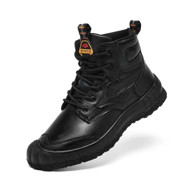 Bottes d'équitation de moto noires pour hommes
