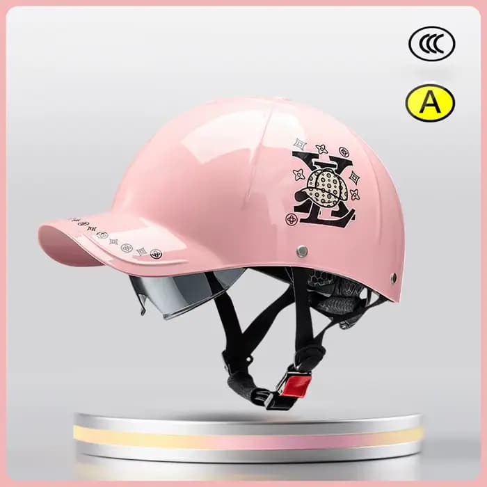  Casque de vélo électrique, moto, demi-casque d'équitation d'été, casquette de Baseball, Style pour