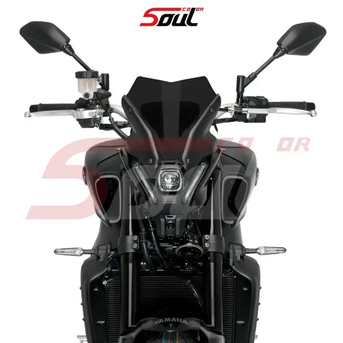 Visière de pare-brise de Sport pour moto, noire, compatible avec YAMAHA MT-09 2021 2022 2023 MT09 SP