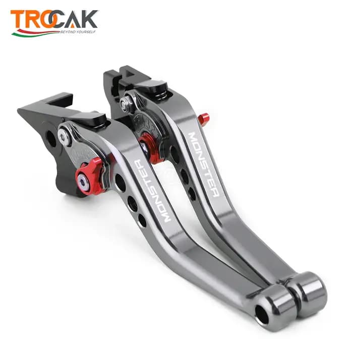 Leviers d'embrayage de frein courts réglables CNC pour moto DucSauMonster
