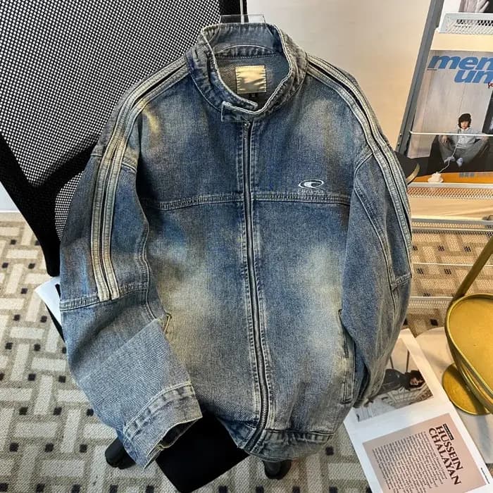 Veste en jean pour homme de style américain