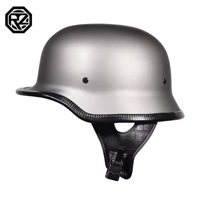 309-casque de soldat rétro demi-casque moto homme et femme