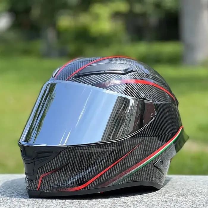 Casque de sécurité de course quatre saisons grand Spoiler noir rouge