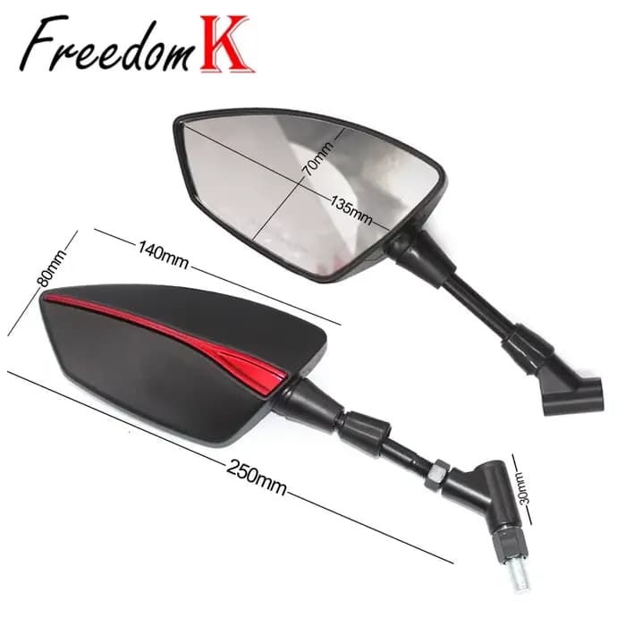 Rétroviseurs arrière gauche droit pour moto, filetage pour Yamaha FZ1 FZ6 FZ8 Fazer fz1 fz6 fz8 FZ f