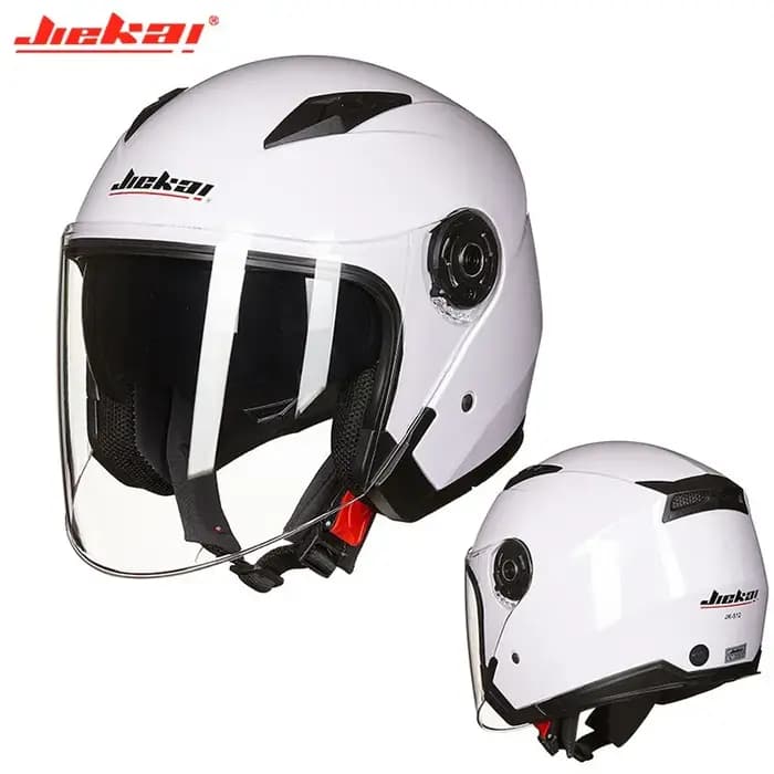 JEIKAI – Casque de moto avec double objectif, unisexe, véritable, pour scooter