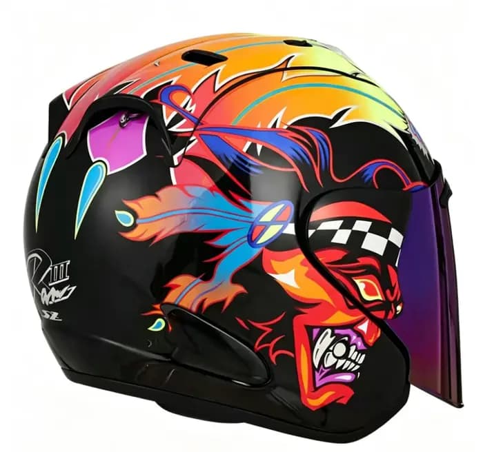 Casque ouvert SZ RAM Russel 3/4, casque de course tout-terrain, casque de motocross, casque de moto