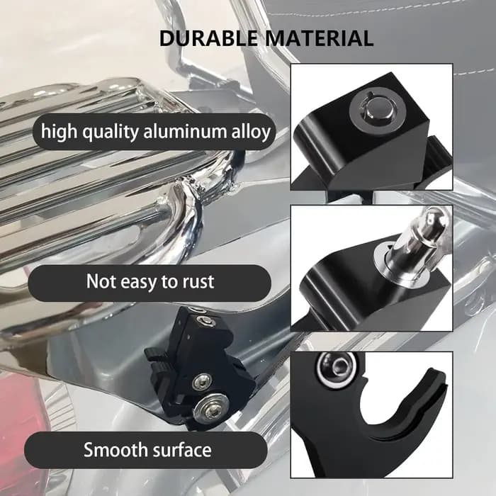 Dossier arrière détachable pour moto