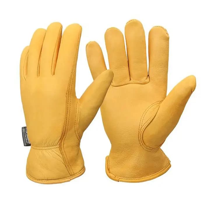 Gants thermiques en cuir de moto pour hommes et femmes
