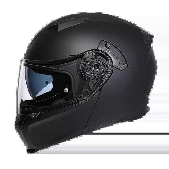 Casque de Moto rabattable avec lunettes de soleil visière double lentille