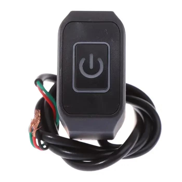 Bouton étanche pour interrupteur modifié pour moto, avec lumière LED, klaxon de phare, bouton marche/arrêt, accessoires de montage sur guidon