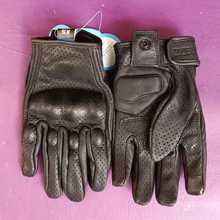 Gants de moto pour femmes XS S M cuir tactile véritable peau de chèvre