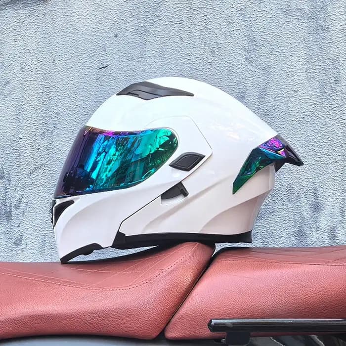 Casque de moto intégral pour hommes et femmes, pare-soleil, général