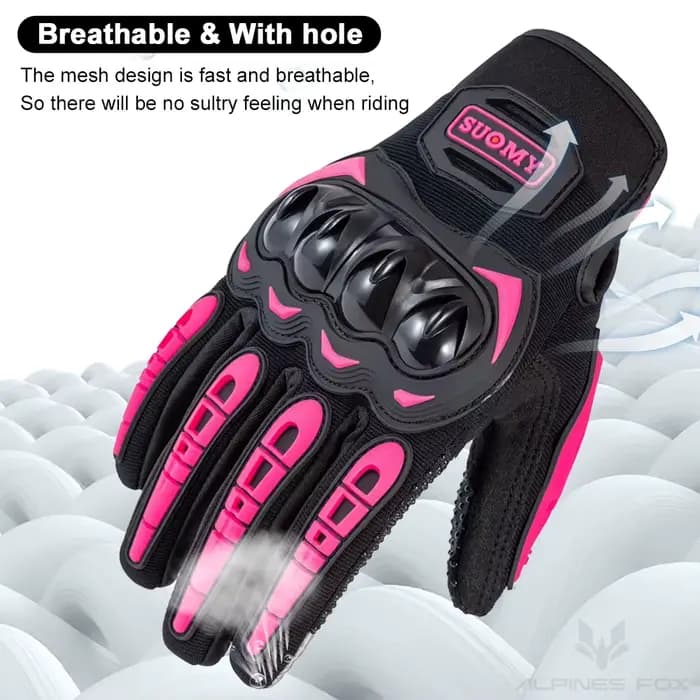 Suomy Lady rose gants de Moto femmes été maille respirant Motocross