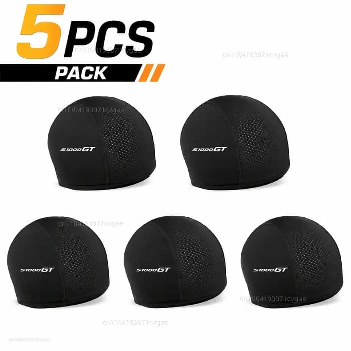 Lot de 5 bonnets intérieurs pour casque de moto