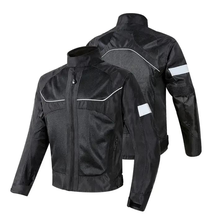 Veste de moto en maille respirante unisexe