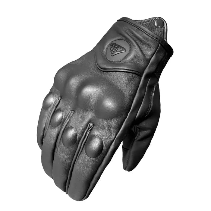 Gants de moto en cuir respirants pour homme