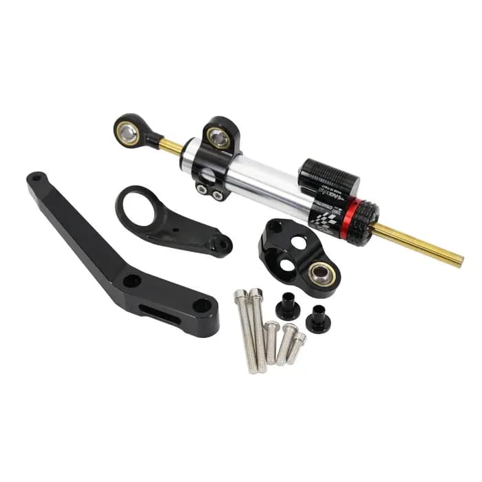 Kit de support de montage d'amortisseur de stabilisation de direction de moto