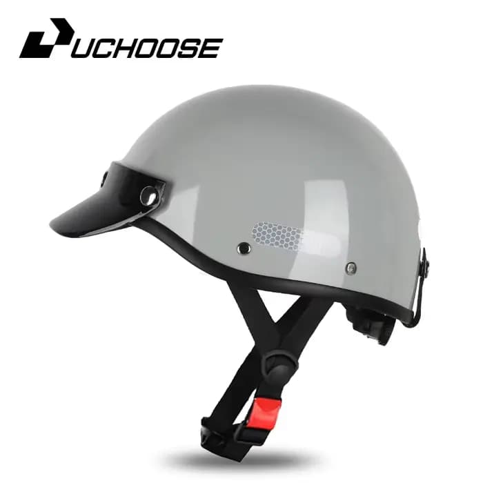 Casque de moto vintage Demi-casque Cruiser pour hommes, femmes, adultes et enfants, toutes saisons
