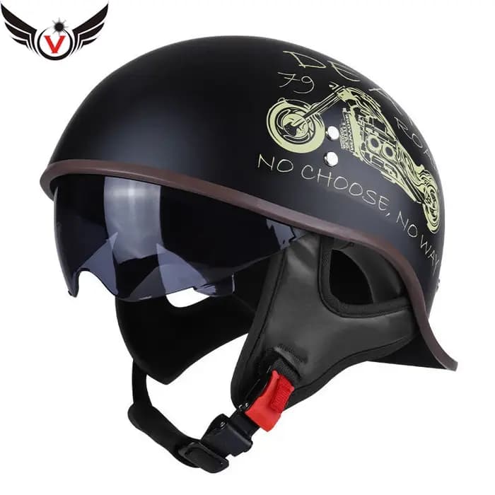 AD rétro Moto demi casque quatre saisons pour Harley