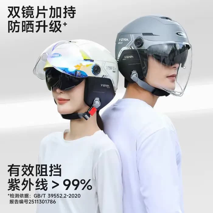 Casques demi-coques YEMA pour moto électrique