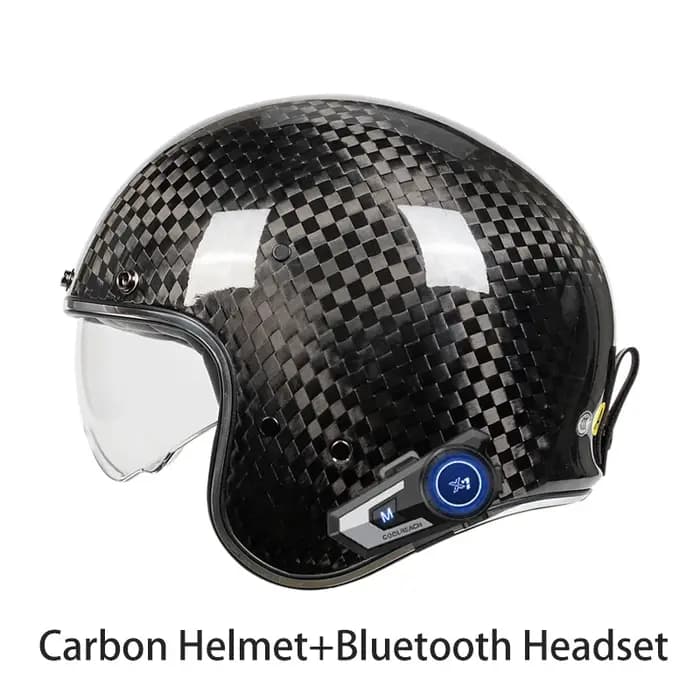 2025 Vintage adultes moto Jet casque visage ouvert 3/4