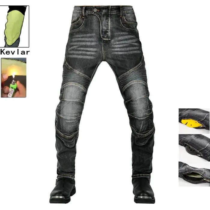 Pantalon de moto en aramide pour homme