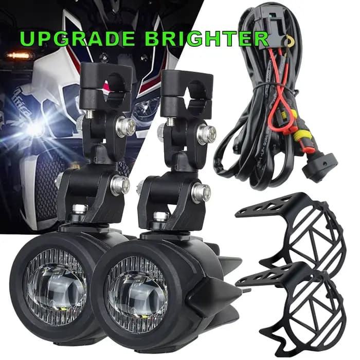 Phare antibrouillard auxiliaire pour moto, lampe plus lumineuse, 40W, 6000K, compatible avec BMW Run