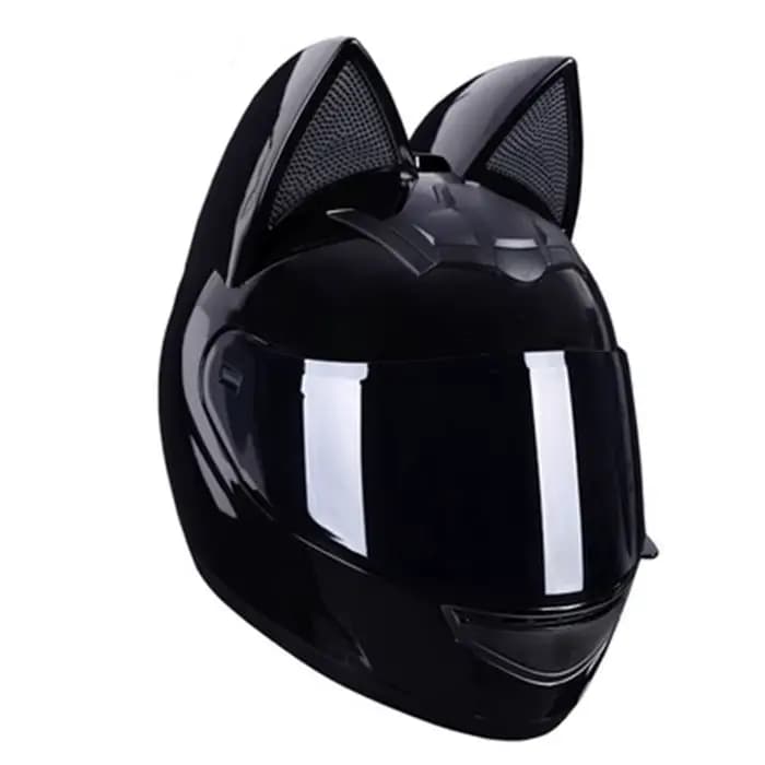 Capacete – Casque de Moto pour femmes, visage complet, oreilles de Moto, personnalité, oreilles de c