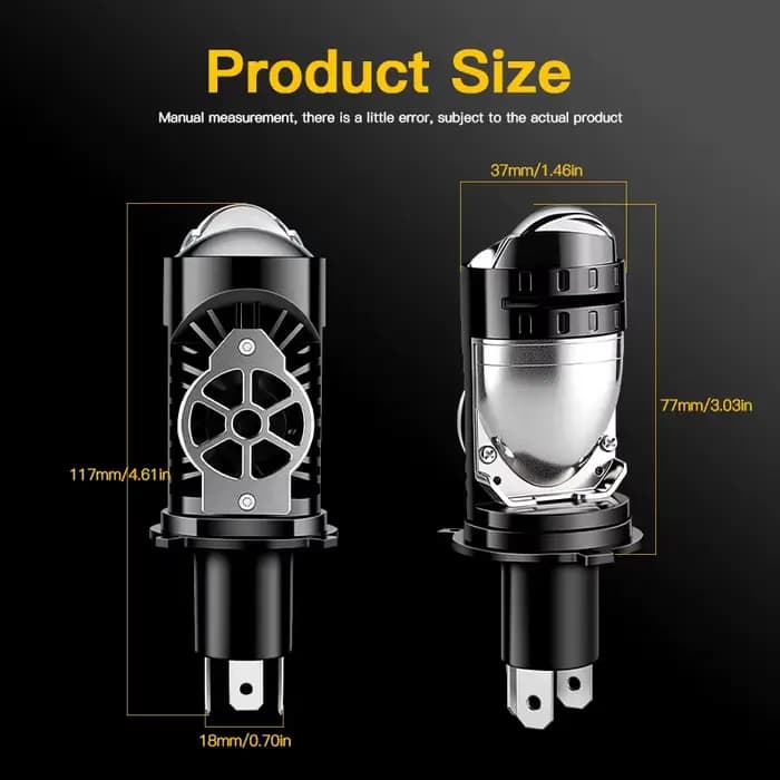 Pour Yamaha FZ6N Moto H4 lentille LED phare rénovation accessoires feux de croisement café Racer End
