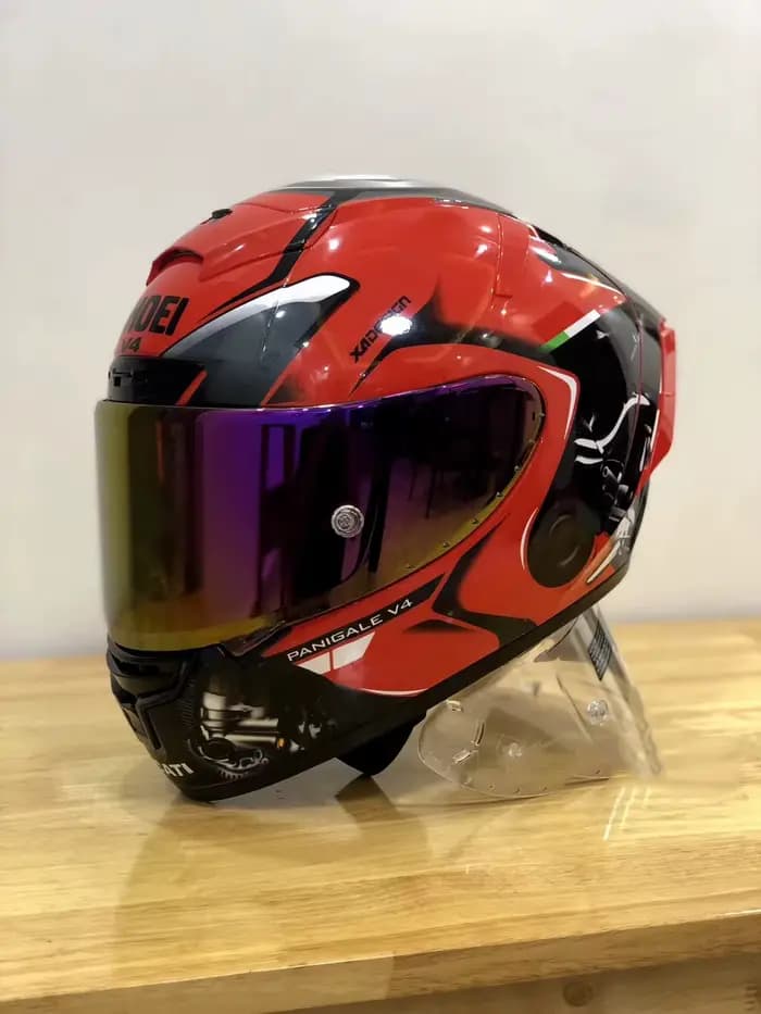 Casque De moto intégral X14 rouge