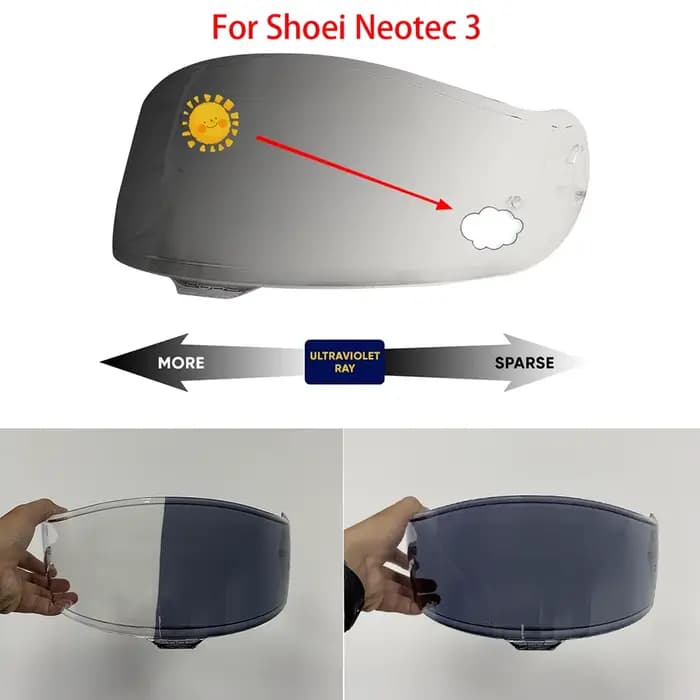 Neotec 3 casque lentille hromique pour Shoei