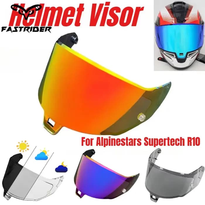 Visière de casque de moto R10 pour Alpinestars Supertech R10