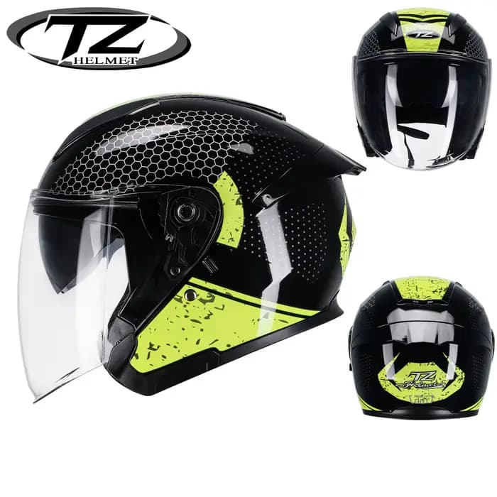 Casque de Moto demi-visage hommes femmes mode double lentille casques de Sport course de Motocross m