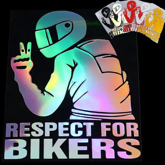 Autocollant imperméable en vinyle 3D pour moto, décalcomanie réflecteur, casque de coulée, voiture,