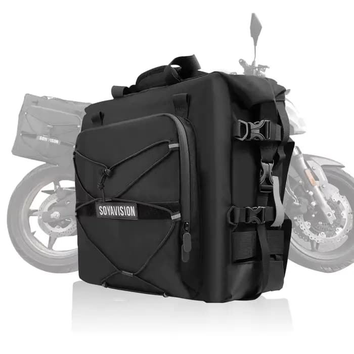 Accessoires de moto noirs