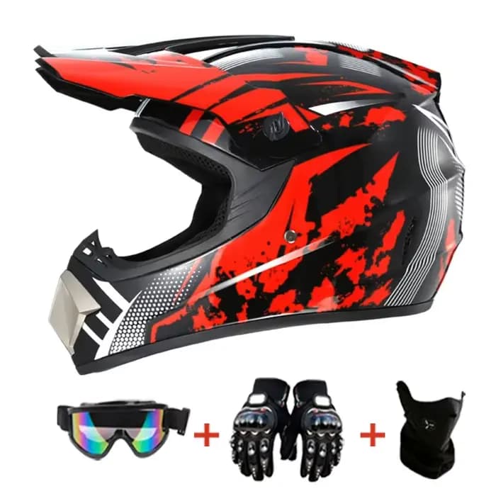 Casque de moto tout-terrain pour enfants – Approuvé DOT pour le motocross
